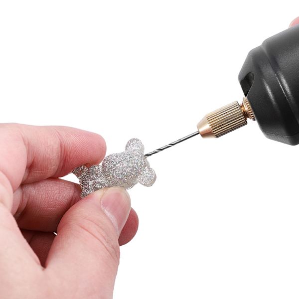 Mini Elektrisk Borr Bärbar USB-Borr med 3 st Bits Hantverk Rotar