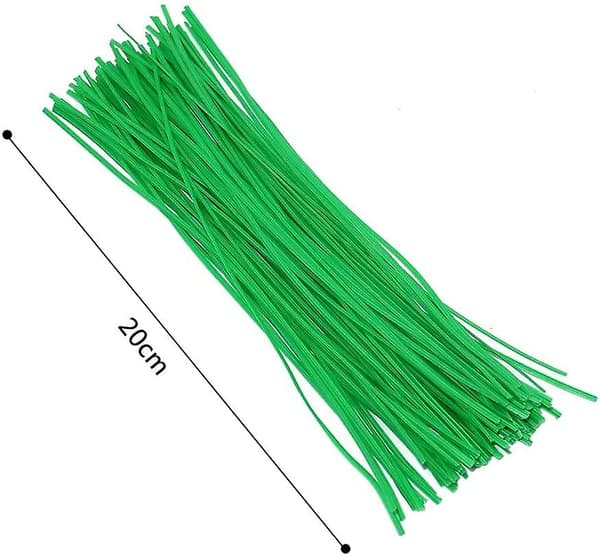 100-pack Trädgård Twist Ties - För att binda vinstockar, buskar, blommor - G