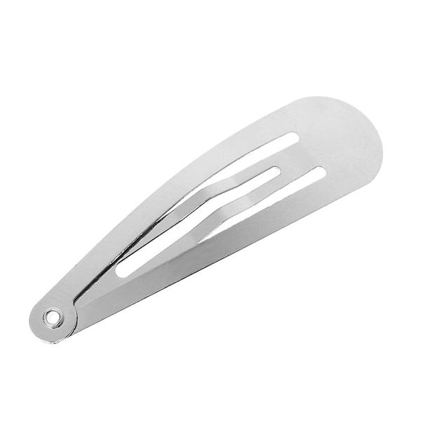 50 st Silverfärgade Hårspännen Hantverk Rosett Huvudbonad Dekoration DIY 4/5/6cm 6cm