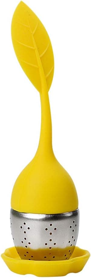 (Gul) Tepose, teinfuser, silikone sød bladfilter, te, ZQKLA