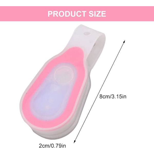 （Punainen）Handsfree-taskulamppu, LED-yövalo klipsillä, Magne, ZQKLA