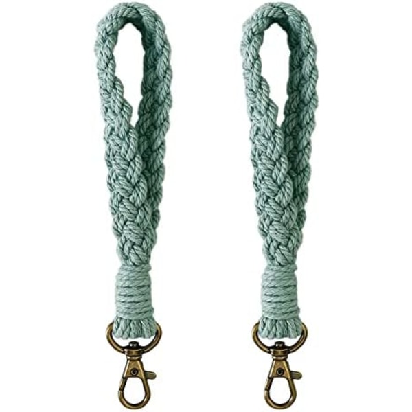 2 stk. nøglering armbånd snor kvinder kort snor boho lan,ZQKLA