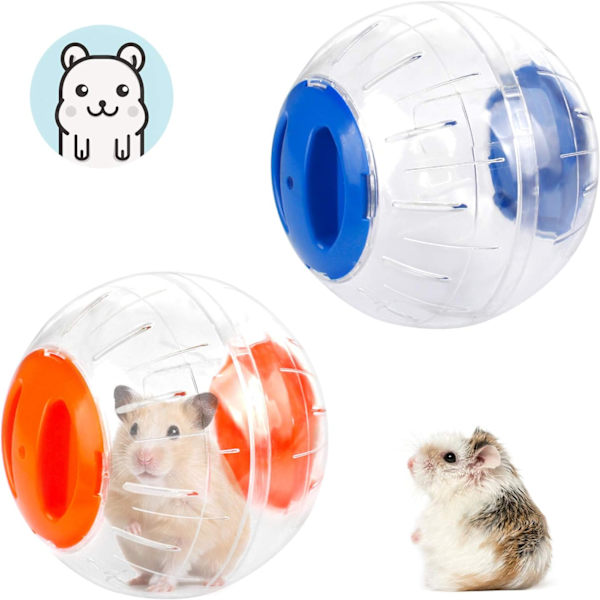 Hamster Træningsbold 2 stk Hamsterbold 2 Farver Gerbil Legetøj, ZQKLA