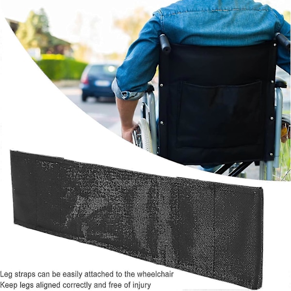 Rullstolsbensremmar, Benbegränsningsbälte, Mjuk och Bekväm Rullstolsvadrem 45cm