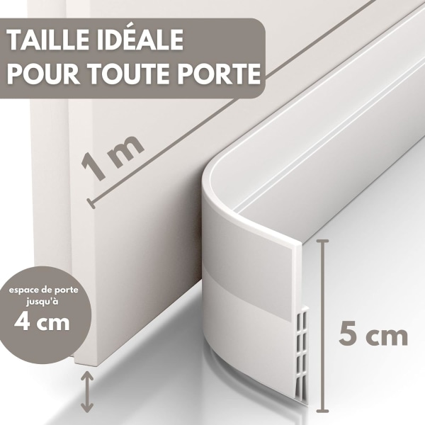 Draft-proof door bottom & door seal (1 x white)- NEW insulat,ZQKLA