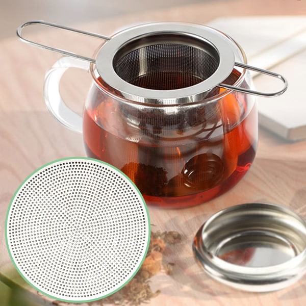 2 st Teefilter, 304 Rostfritt Stål Teefilter Teinfuser med