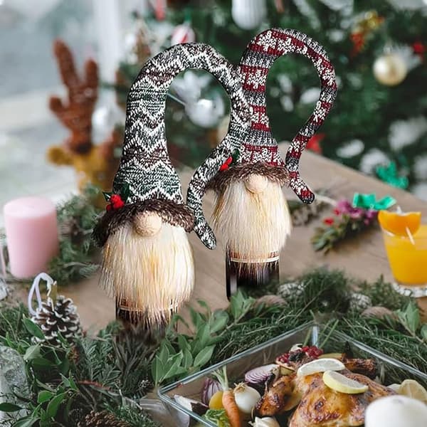 Nisse Julepynt Vinflaskedeksel, 4 Stykker Han,ZQKLA
