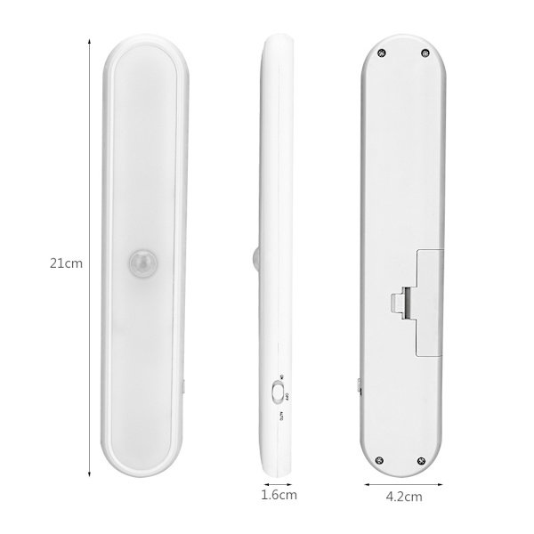 Langaton kaappivalo 20 LED Liiketunnistin USB Lataus
