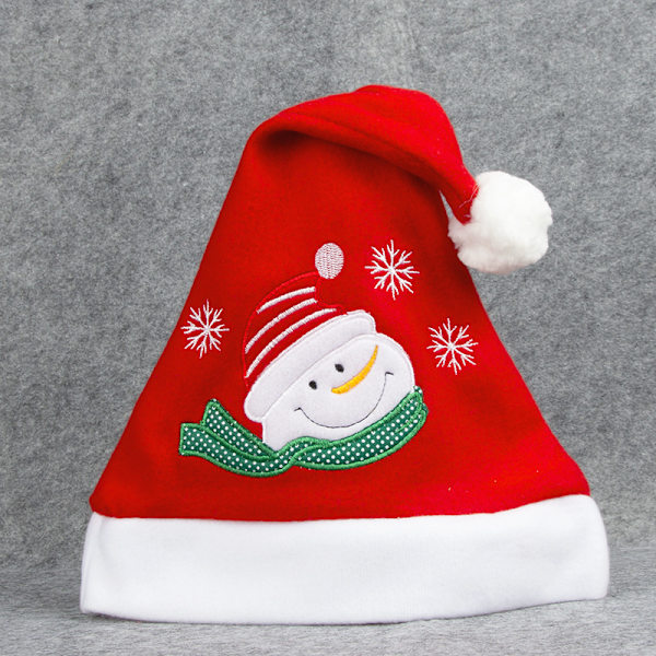 Tomtehatt, 3 st julhatt plysch tomtehattar vuxen traditionell, ZQKLA