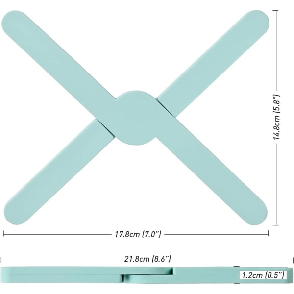 4-pakks sett med sklisikre, sammenleggbare silikon-trivetter for varme retter, Ec,ZQKLA