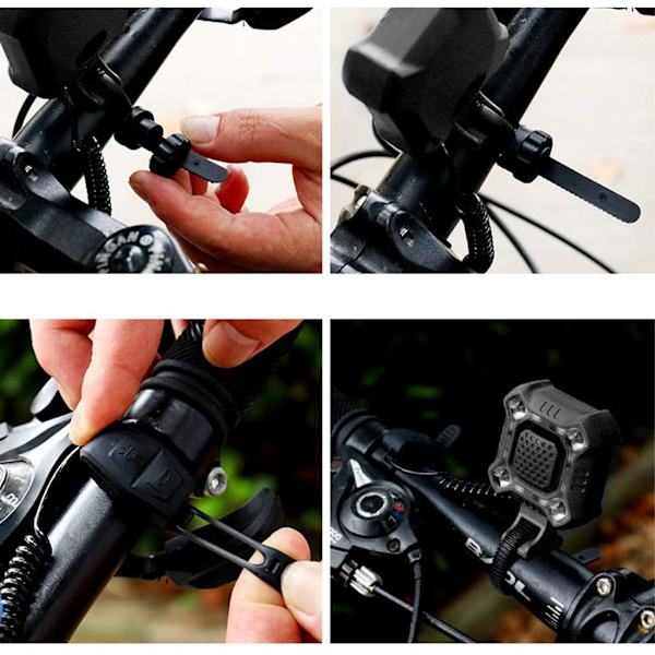 USB Laddningsbar Super Ljus Cykelsignal, Vattentät Dammtät