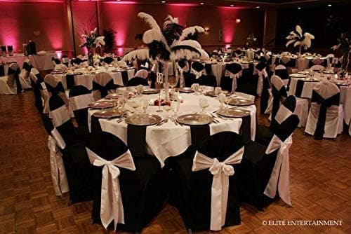 10 stk. Satin Stolebånd til Bryllupsreception - Universal Stol