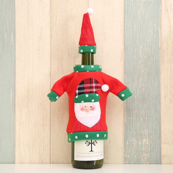 6 st jultröja vin-flaskhöljen kit 3 st fula tröjor, ZQKLA