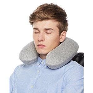 Halvrund nakkepude i memory foam, Grå, ZQKLA