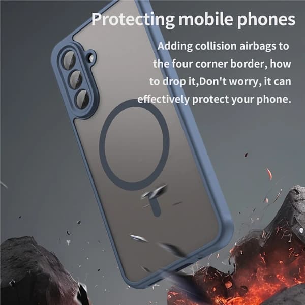 Samsung Galaxy A17 Cover MagSafe Hybrid Blå,su