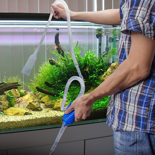 Aquarium Fish Tank Siphon and Gravel Cleaner akvarium vatten chan
