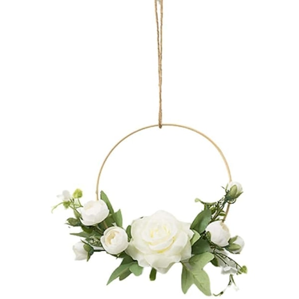 Bröllop Båge Krans Väggblommor, Dekorativ Krans Konstgjord Bl