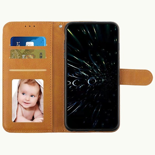 Til Motorola Moto G05 4G Etui Stand Flip Beskyttende Læder Telefon Cover Style F