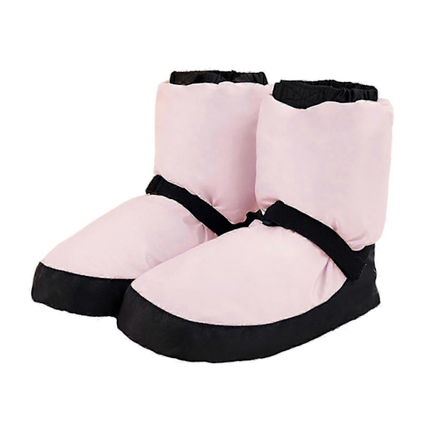 1 Par Balett Värmeskor Stilrena Slitstarka Professionella Dansskor i Polyester Bomull för Vinter Pink L