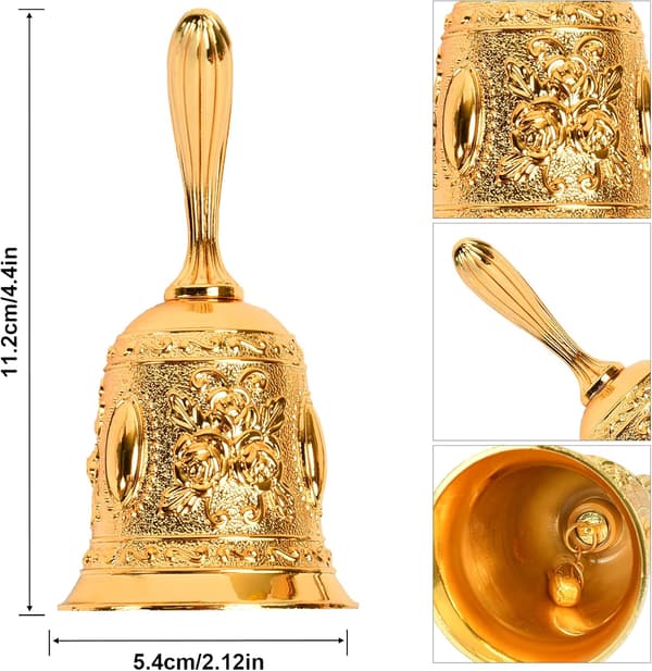 Bell, käsikello, metallinen käsikello, käsikello, käsikello pöytäkello
