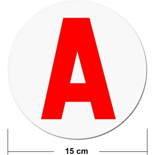 2 stk magnetisk bilklæbende skive til ung chauffør, perfekt til ZQKLA