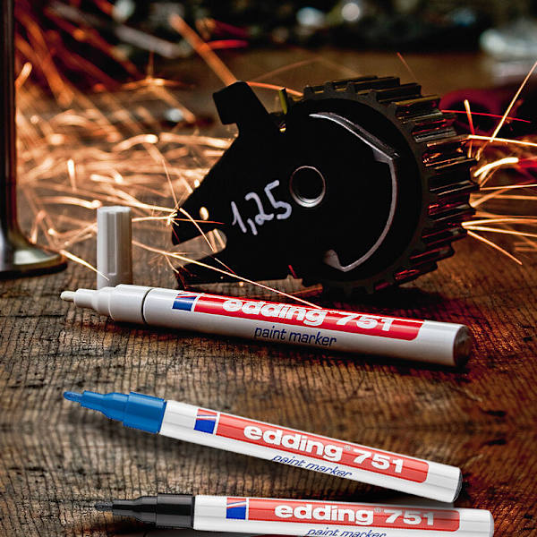 751 Färgpenna - Vit - 1 penna - 1-2 mm rund spets - färg ,ZQKLA