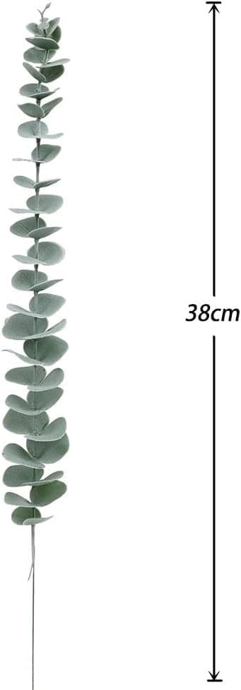 10 stk. Kunstige eukalyptusgrener, eukalyptusblader i plast