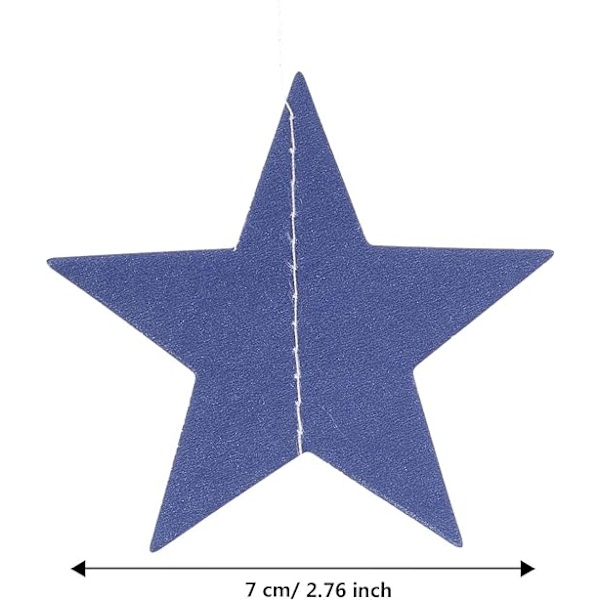 8 Strenger Patriotiske Stjerne Streamers Banner Garland for 4. juli, ZQKLA