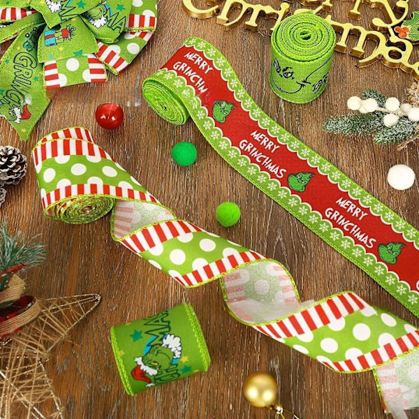 Julgrinch, 4,5m 2,5 tum Julband, Presentpappersband C