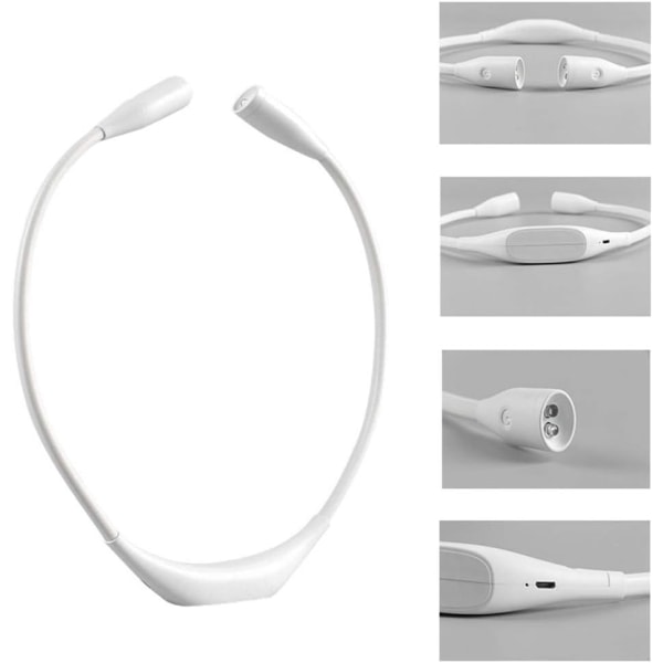 Flexibel LED Läslampa, Handsfree Nattlampa runt Nacken, ZQKLA