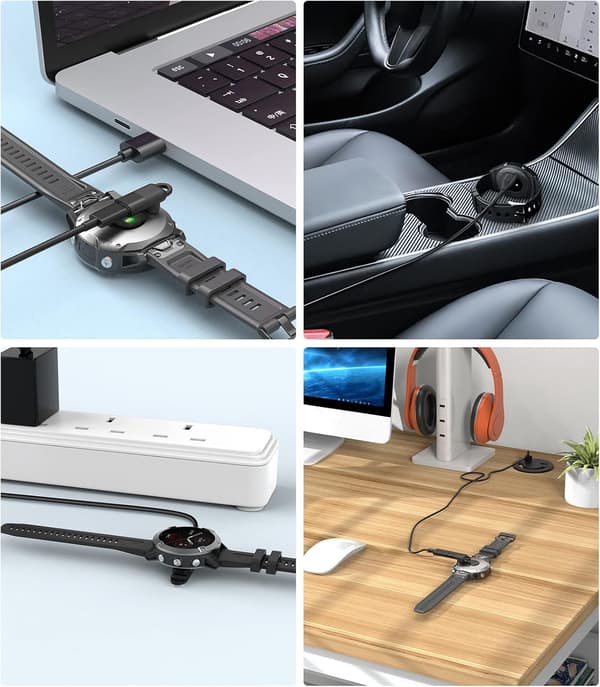 USB C till Garmin Adapter 2-Pack, 90 Graders Typ C Laddningskabel, ZQKLA