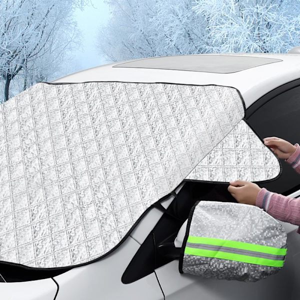 Frostskyddsöverdrag för bil, snöskydd, främre vindruta, ZQKLA
