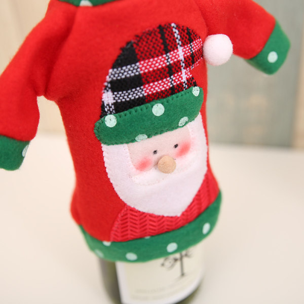 6 st jultröja vin-flaskhöljen kit 3 st fula tröjor, ZQKLA