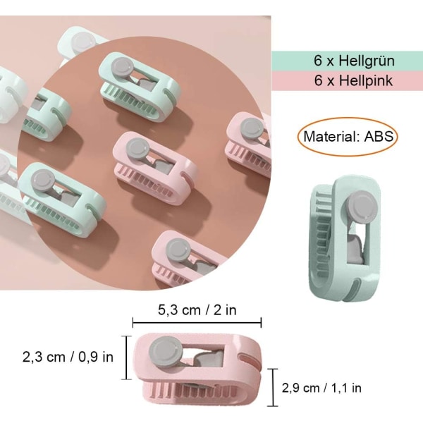 Dynebetræksspænder, 12 stk. Høj Elasticitet Dyneclips Qui,ZQKLA