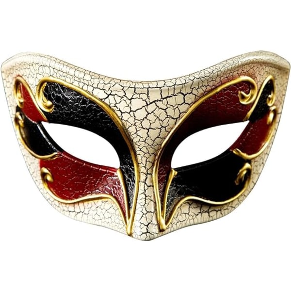 Mask Masquerade Vintage Retro Venetian Crack Party Mardi Gras Co
