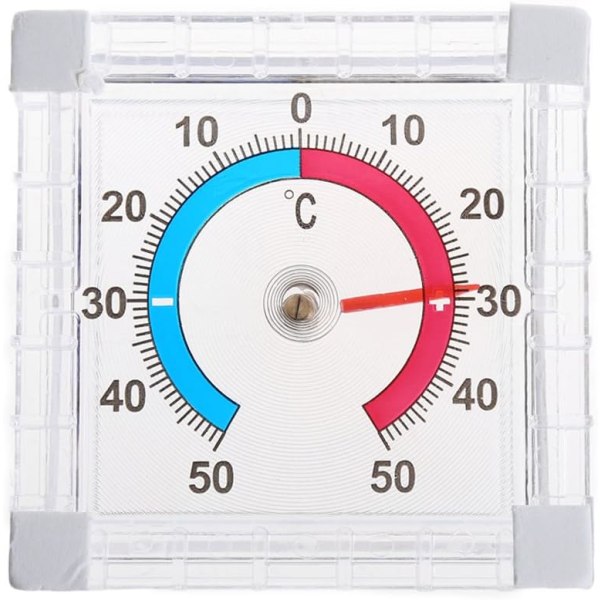 Bimetallisk fönstertermometer - Utomhus - Klistertermometer - Analog, ZQKLA