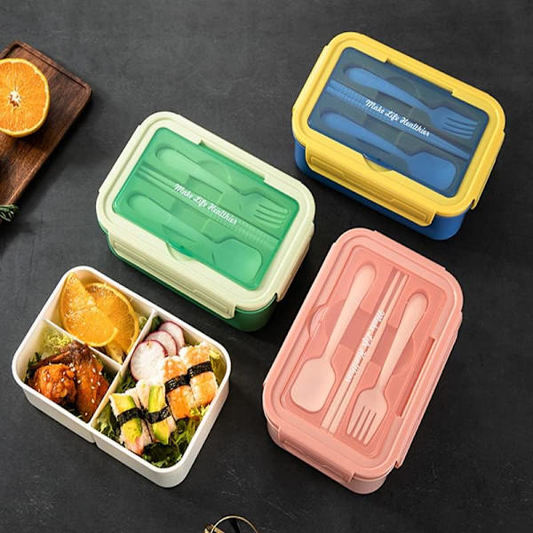 Bento Lunchboxar - 1400ml - Läckagesäkra - BPA-fria - För Vuxna -