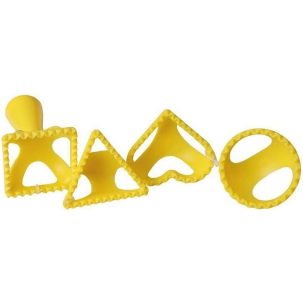 4 st Ravioli-formare i Plast, Dumpling-formar, 4 Former, Dumpling-press