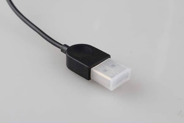 USB-hona Dammskydd i Plast, Klar, 10-pack, Svart