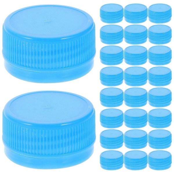 100 st Plastflasklock Plastflaskskydd Färgade Flasklock DIY Drickflasklock Barn Utbildning Light blue