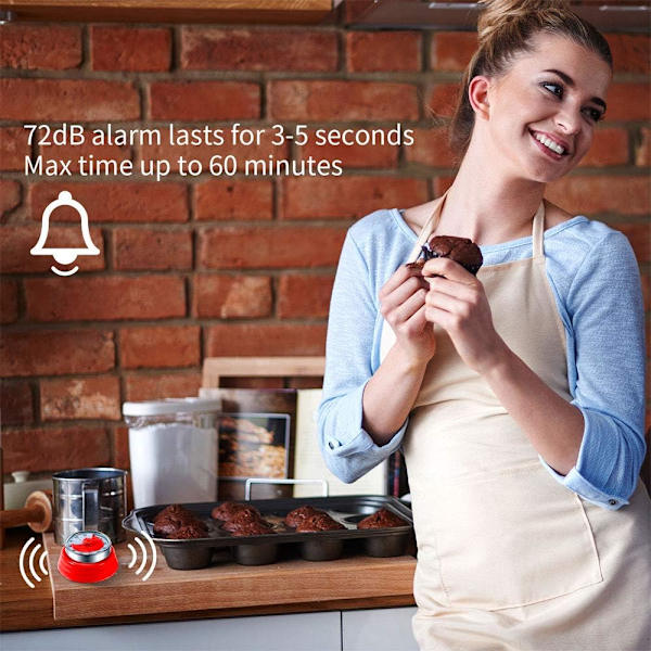 Køkken Timer, Køkken Nedtællings Koge Timer Påmindelse, Ingen Batterier, ZQKLA