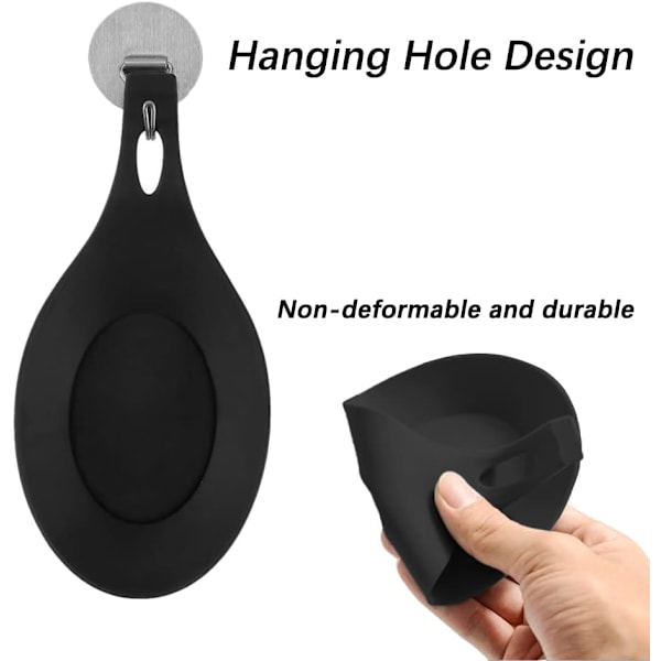 Silikone Ske Rest, Silikone Køkken Skeholder, Silikon, ZQKLA