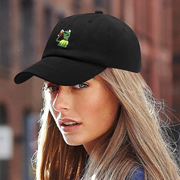 Basebollkeps Kermit Grodan Sippar Te Logga Truckerhatt Unisex Utomhus