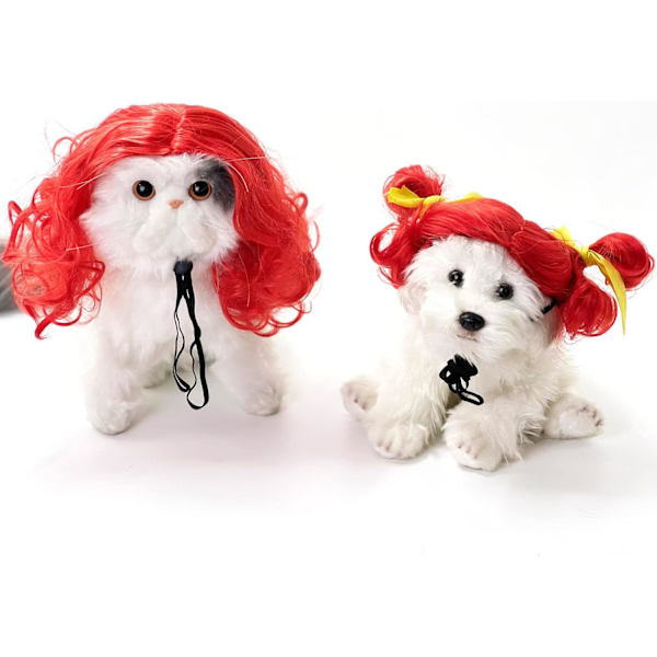 Rolig Hund Cosplay Peruk, Huvudbonad Kläder Leksak, Husdjursdräkter, Ca,ZQKLA
