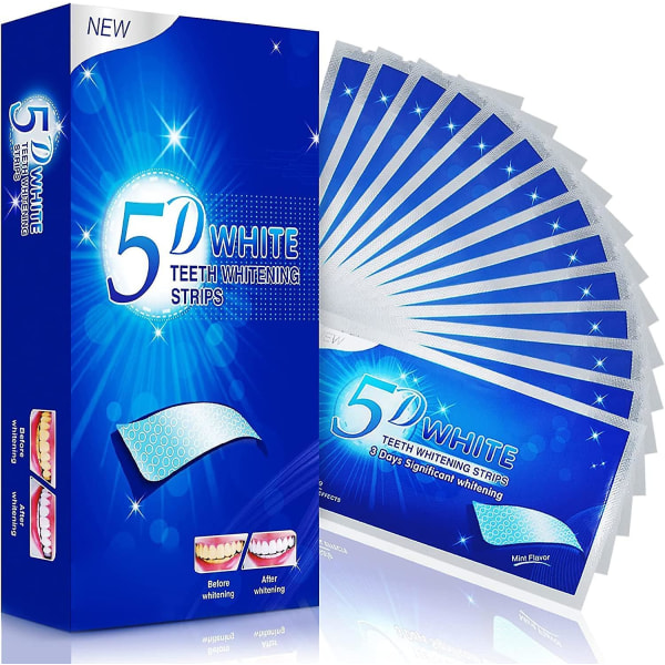 5D-klistermärken för tandblekning, säker, snabb, känslig