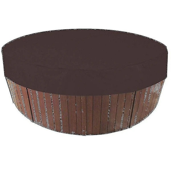 Utomhus runt badtunna överdrag Vattentätt spa badtunna skydd Grå 190x30cm