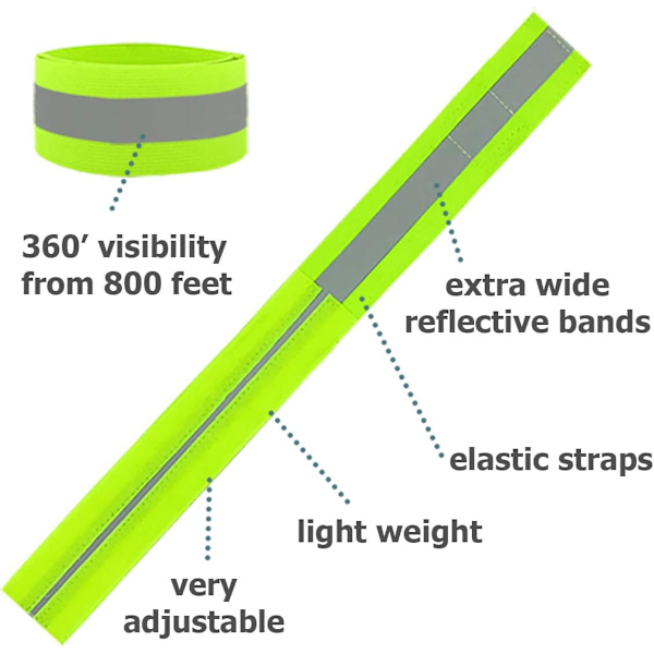 Reflekterande Band för Nattpromenader Reflekterande Armband för Löpning