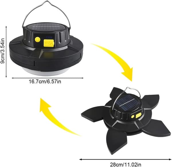 Solcelledrevet Campinglykt, Solar LED Campinglykt, LED Ca,ZQKLA