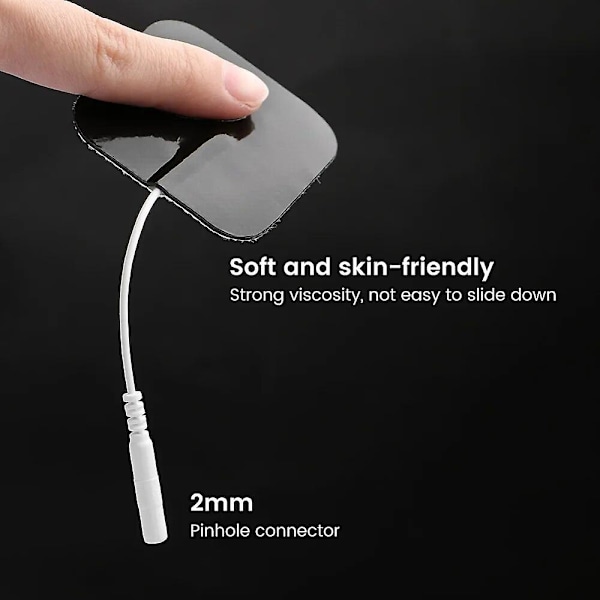 55 Par Pack TENS EMS Elektrodpåsar Gelplåster för Elektrodpåsar Elektroterapi Massager Neuromuskulär Stimulator