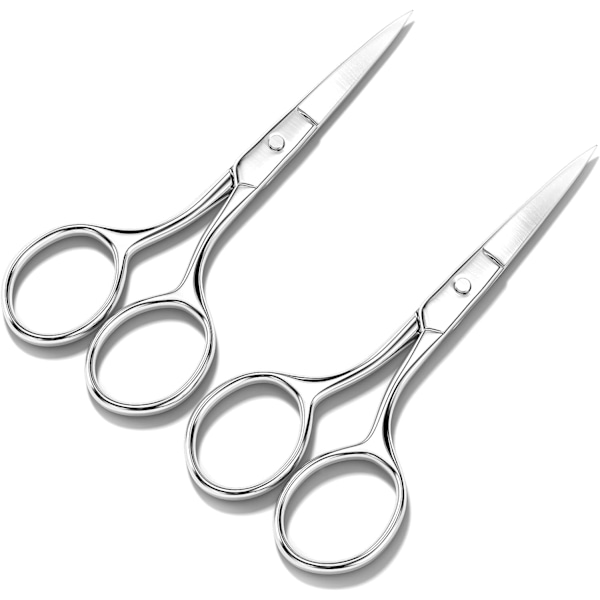 2 stycken professionella nagelsaxar, rostfritt stål nagelbandsaxar